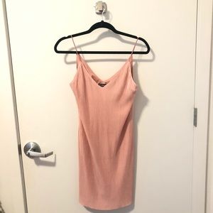 Flowy champagne pink dress